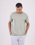 BRAD 100% Saf Keten Açık Yeşil Tişört