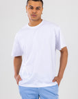 ROBERT Oversized Mısır Pamuklu Beyaz Tişört