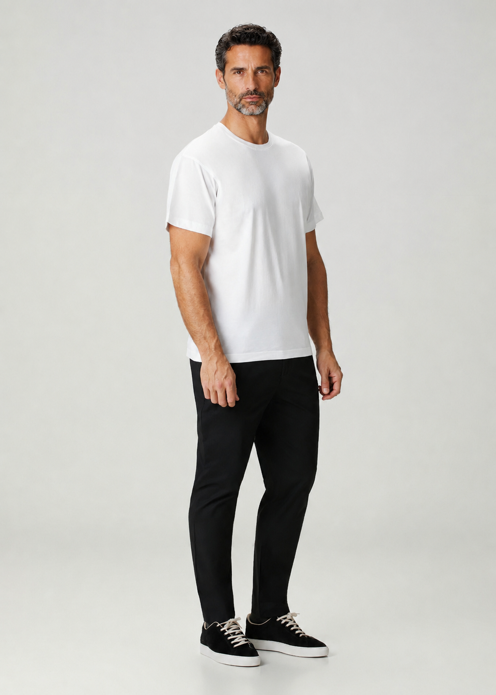 Mısır Pamuklu Gentlesoft™  Kumaş Oversize Kalıp Bisiklet Yaka Tişört