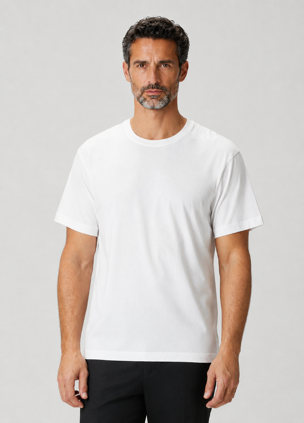 Mısır Pamuklu Gentlesoft™  Kumaş Oversize Kalıp Bisiklet Yaka Tişört