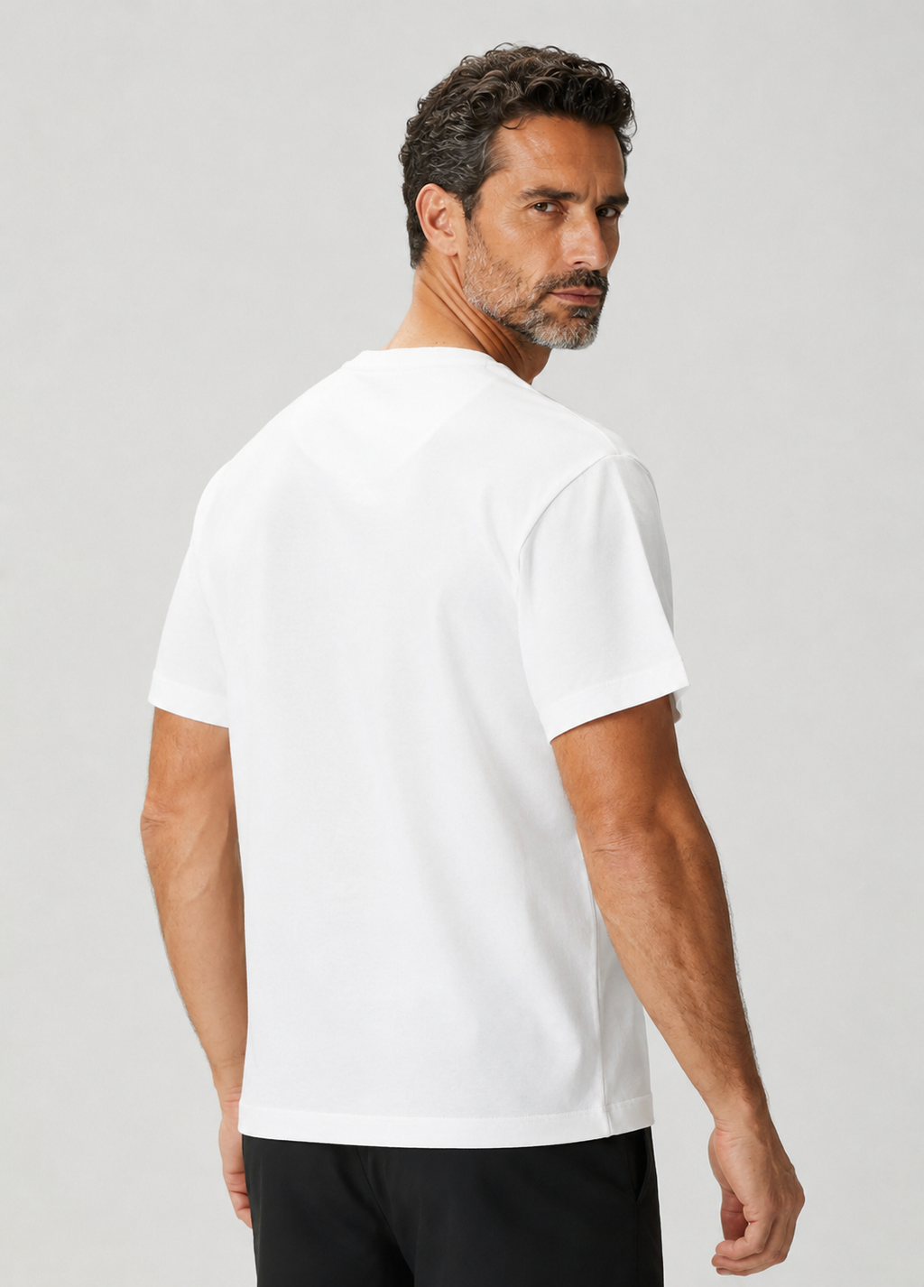 Mısır Pamuklu Gentlesoft™  Kumaş Oversize Kalıp Bisiklet Yaka Tişört