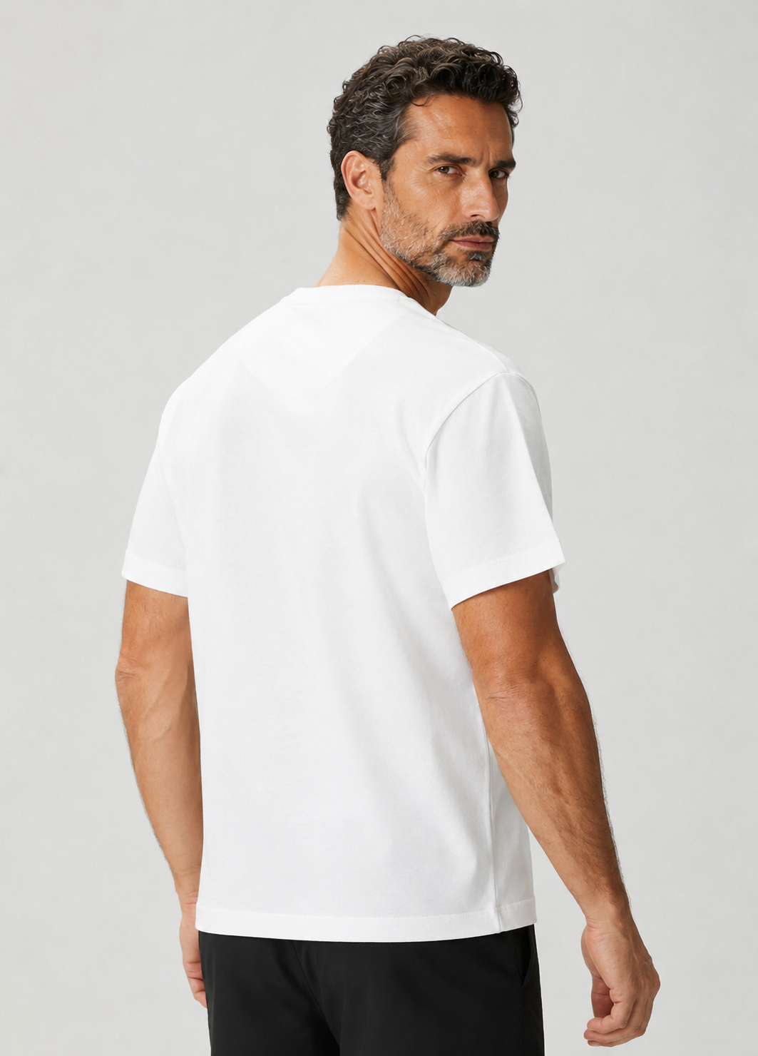 Mısır Pamuklu Gentlesoft™  Kumaş Oversize Kalıp Bisiklet Yaka Tişört