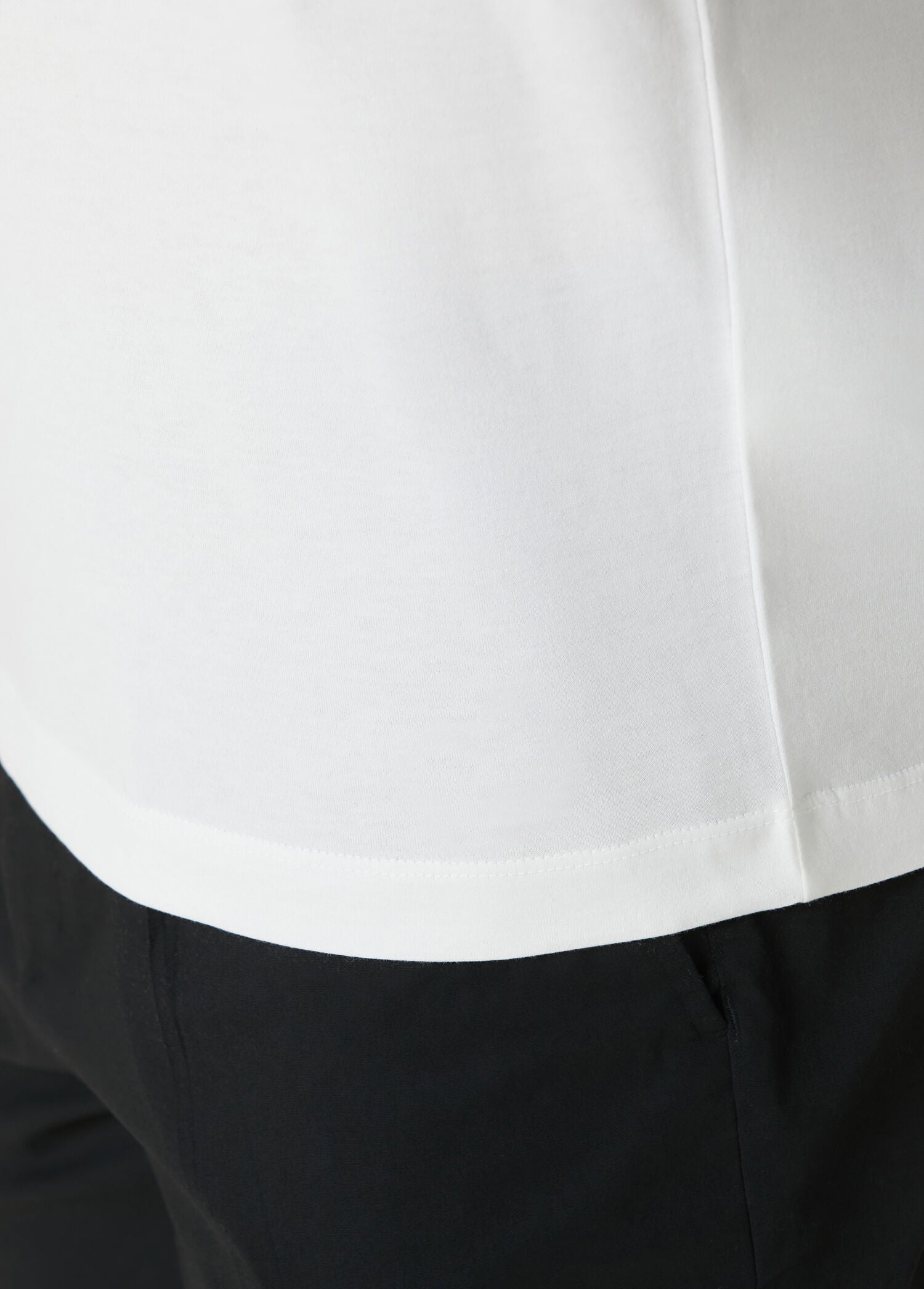 Mısır Pamuklu Gentlesoft™  Kumaş Oversize Kalıp Bisiklet Yaka Tişört