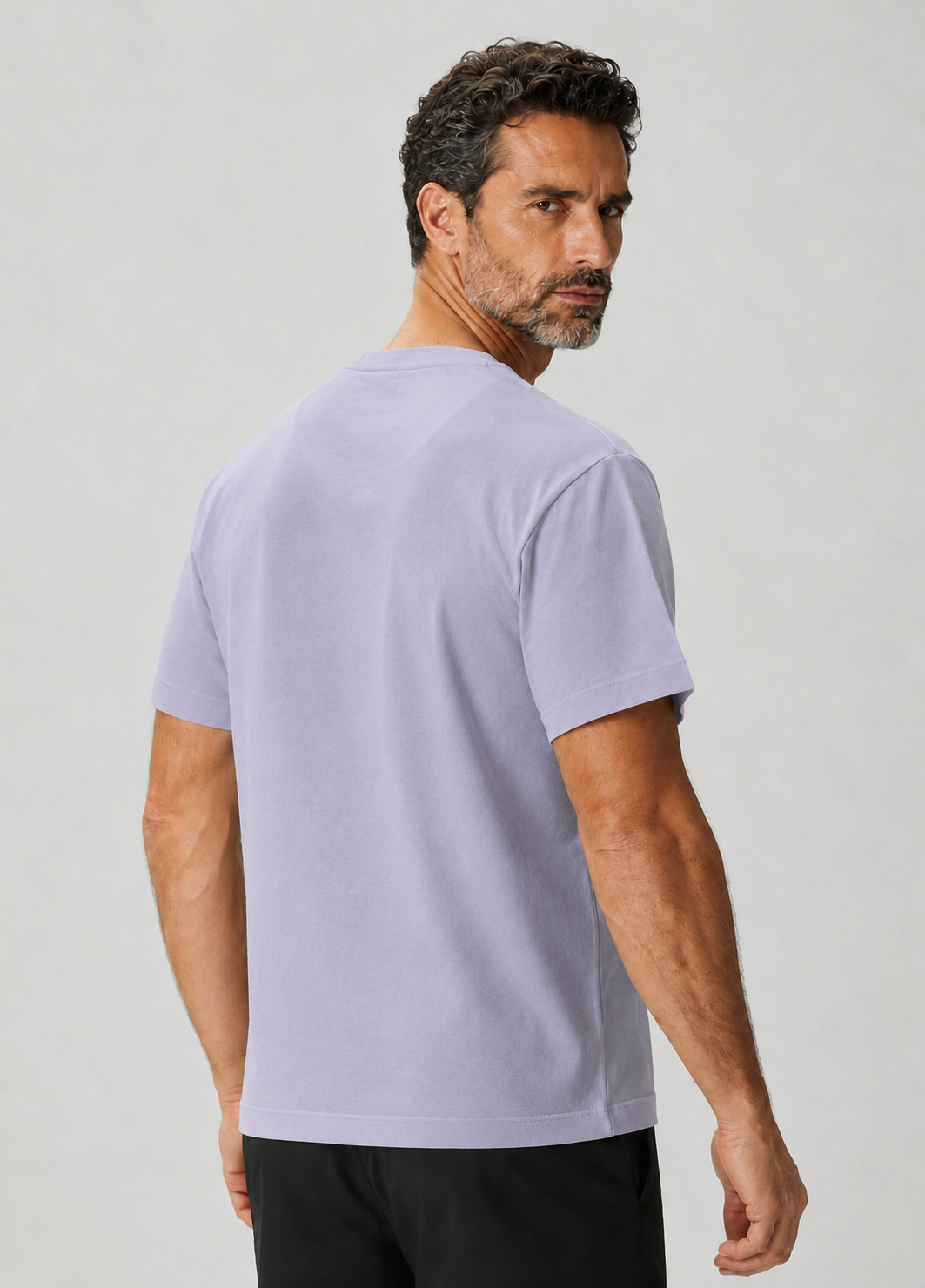 ROBERT Oversized Mısır Pamuklu Gri Tişört