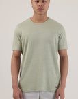 BRAD 100% Saf Keten Açık Yeşil Tişört