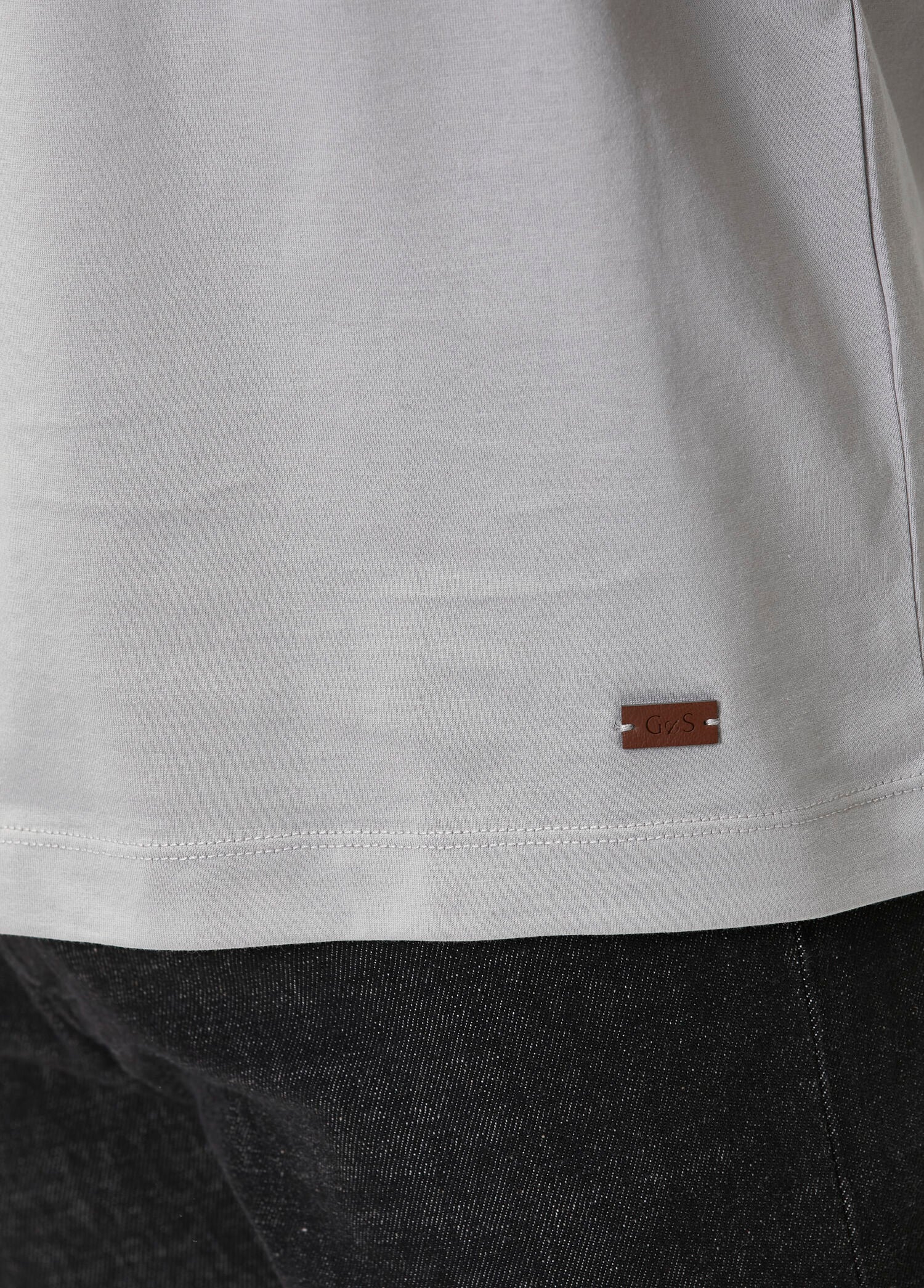 Mısır Pamuklu Gentlesoft™ Kumaş Oversize Kalıp Bisiklet Yaka Tişört